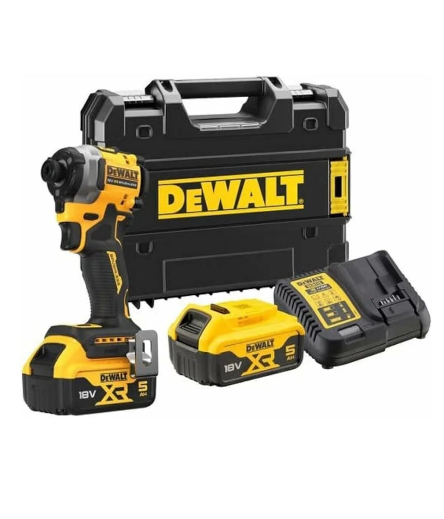 Dewalt Kömürsüz Darbeli Tornavida 18V 5,0AH 192Nm Tork DCF850P2T-QW