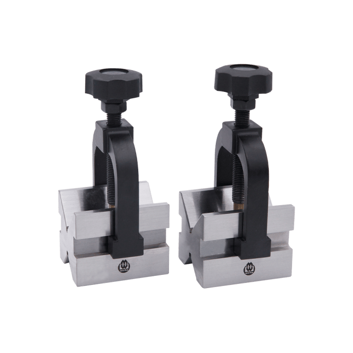 Kelepçeli V-Blok Seti - Paslanmaz Çelik