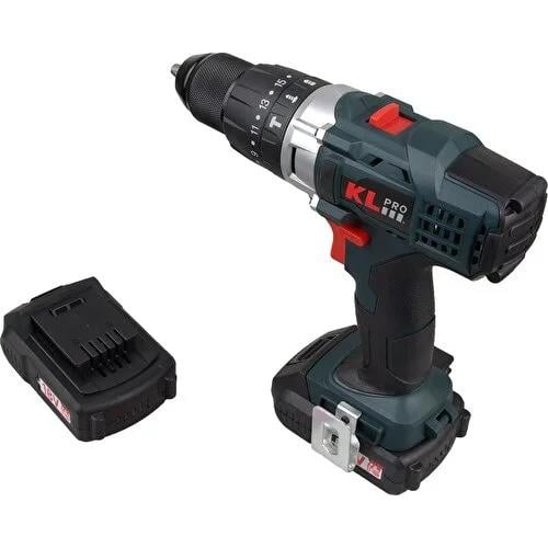Klpro Kldm1820 18Volt/2.0Ah Li-İon Çift Akülü Profesyonel Darbeli Matkap