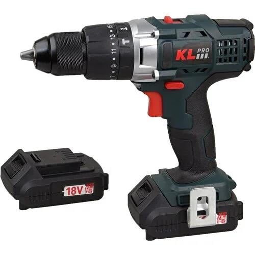 Klpro Kldm1820 18Volt/2.0Ah Li-İon Çift Akülü Profesyonel Darbeli Matkap