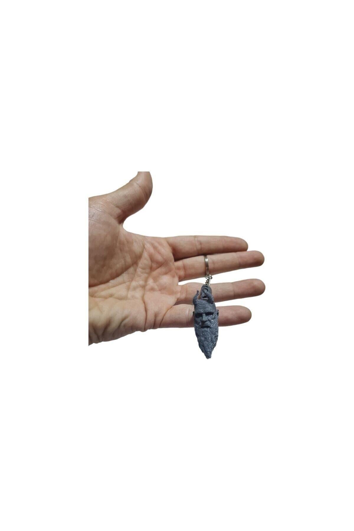3d God Of War Mimir Anahtarlık