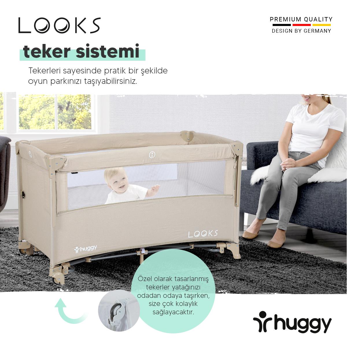  Huggy Looks 5 In 1 Anne Yani Park Yatak Oyun Parkı(Yatak Hediyeli)