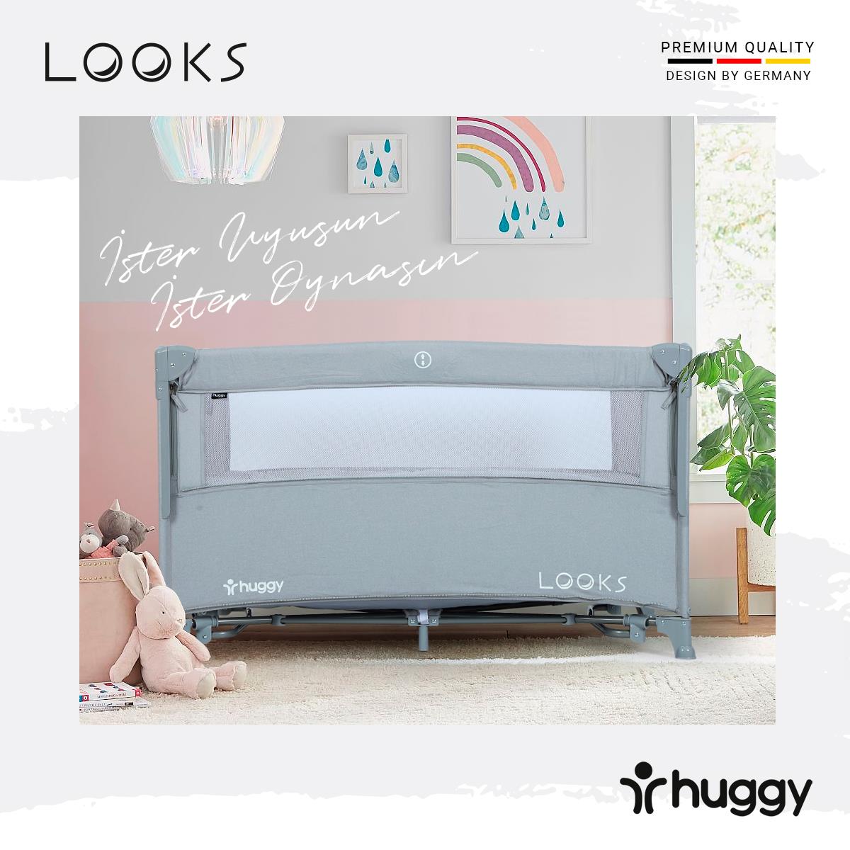  Huggy Looks 5 In 1 Anne Yani Park Yatak Oyun Parkı(Yatak Hediyeli)