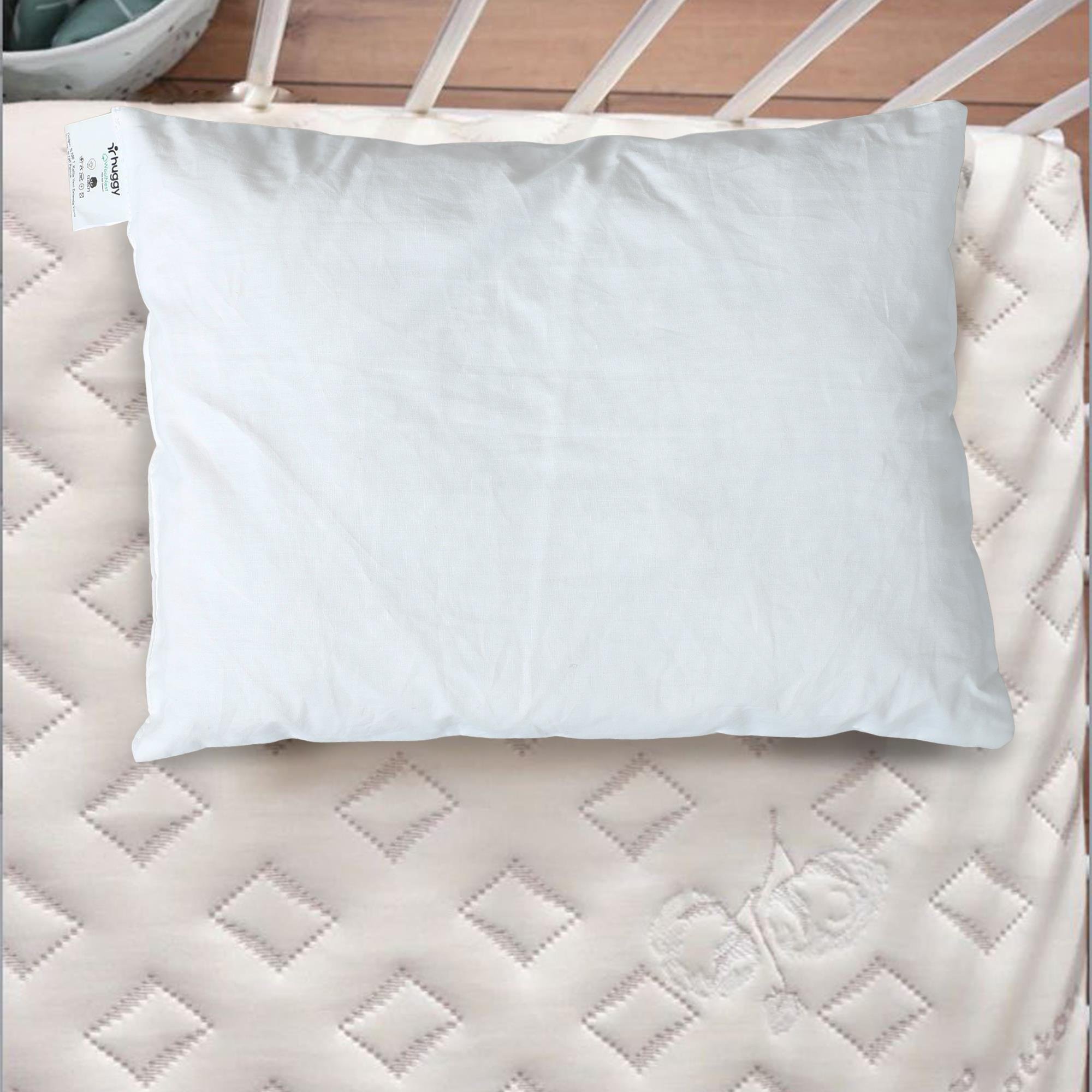 Huggy %100 Yeni Zelanda Kuzu Yünü 30x40 Bebek Yastığı – Doğal ve Nefes Alabilir