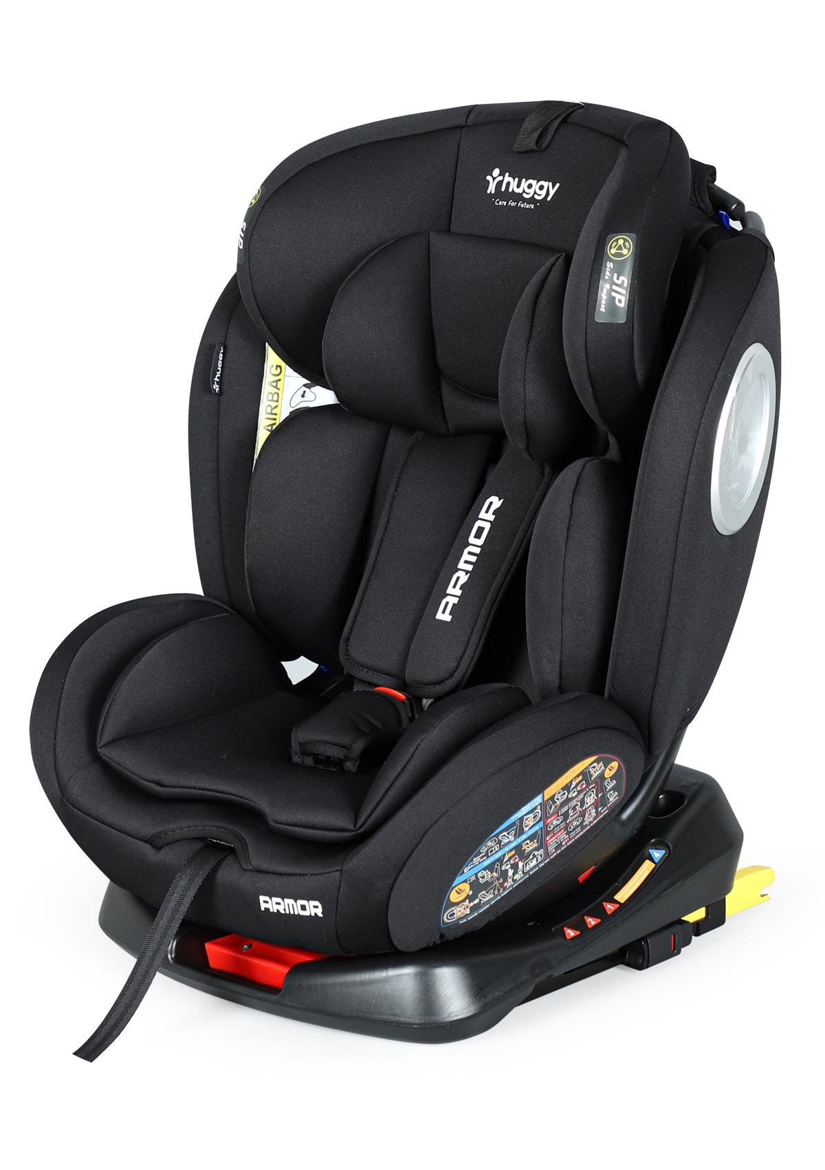 Huggy Armor Rotate360° Dönebilen 0-36 İsofix Oto Koltuğu
