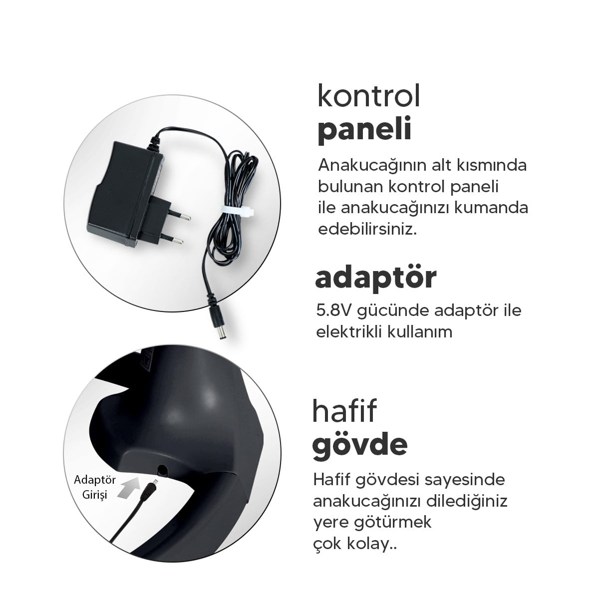 Huggy Pie Yenidoğandana Uygun Otomatik Sallanabilir Kumandalı Bluetooth Müzikli Ana Kucağı