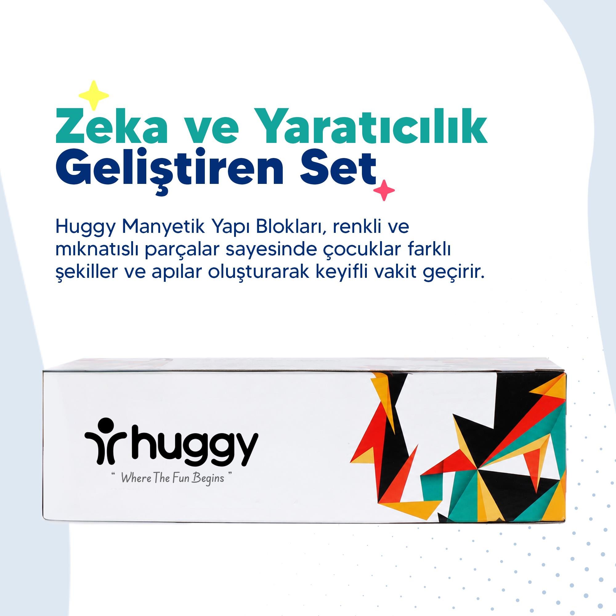 Manyetik Puzzle 64 Parça Yapı Blokları