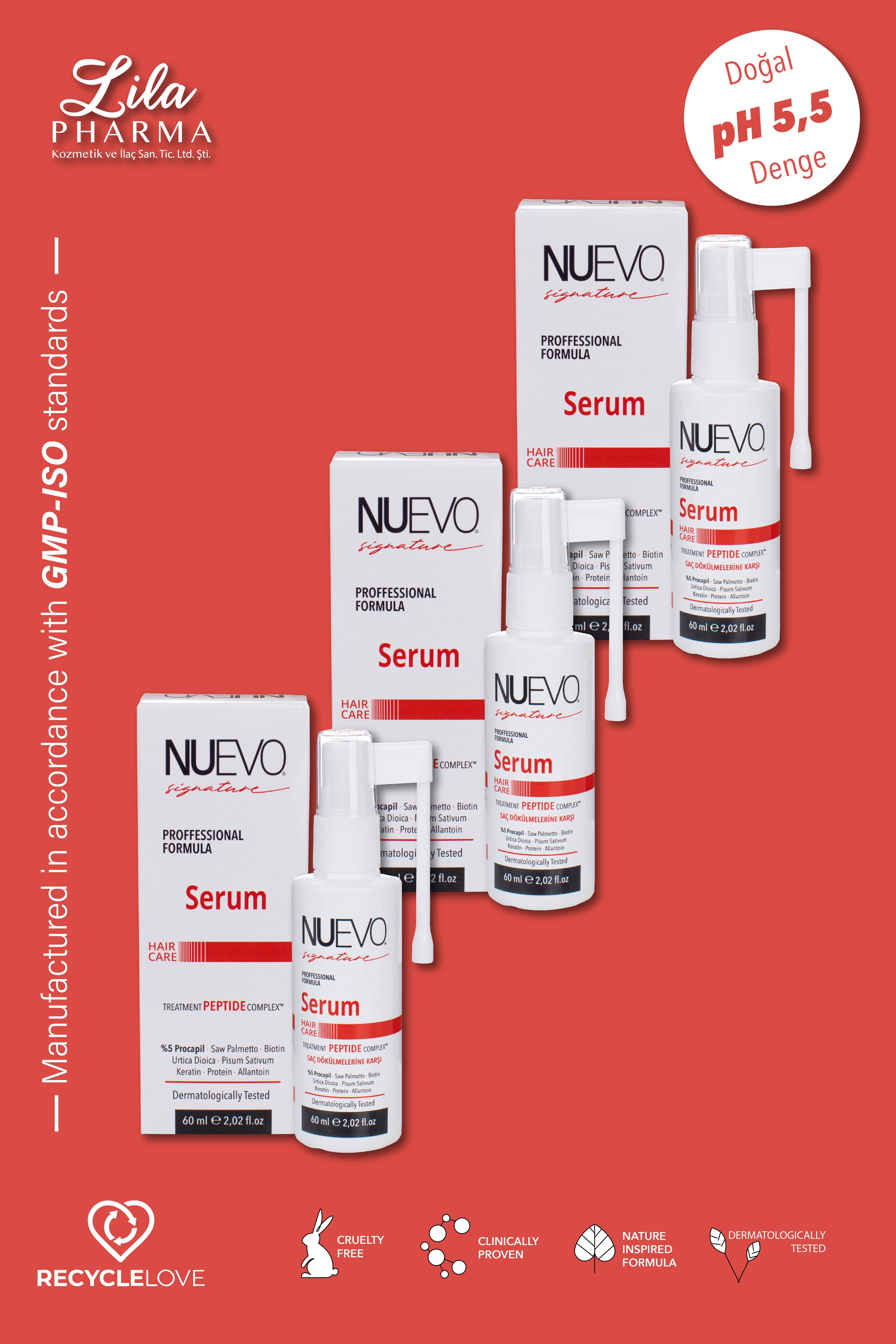 3 Adet Nuevo Signature Saç Dökülmelerine Karşı Saç Ekimi Sonrası %5 Prcocapil Serum