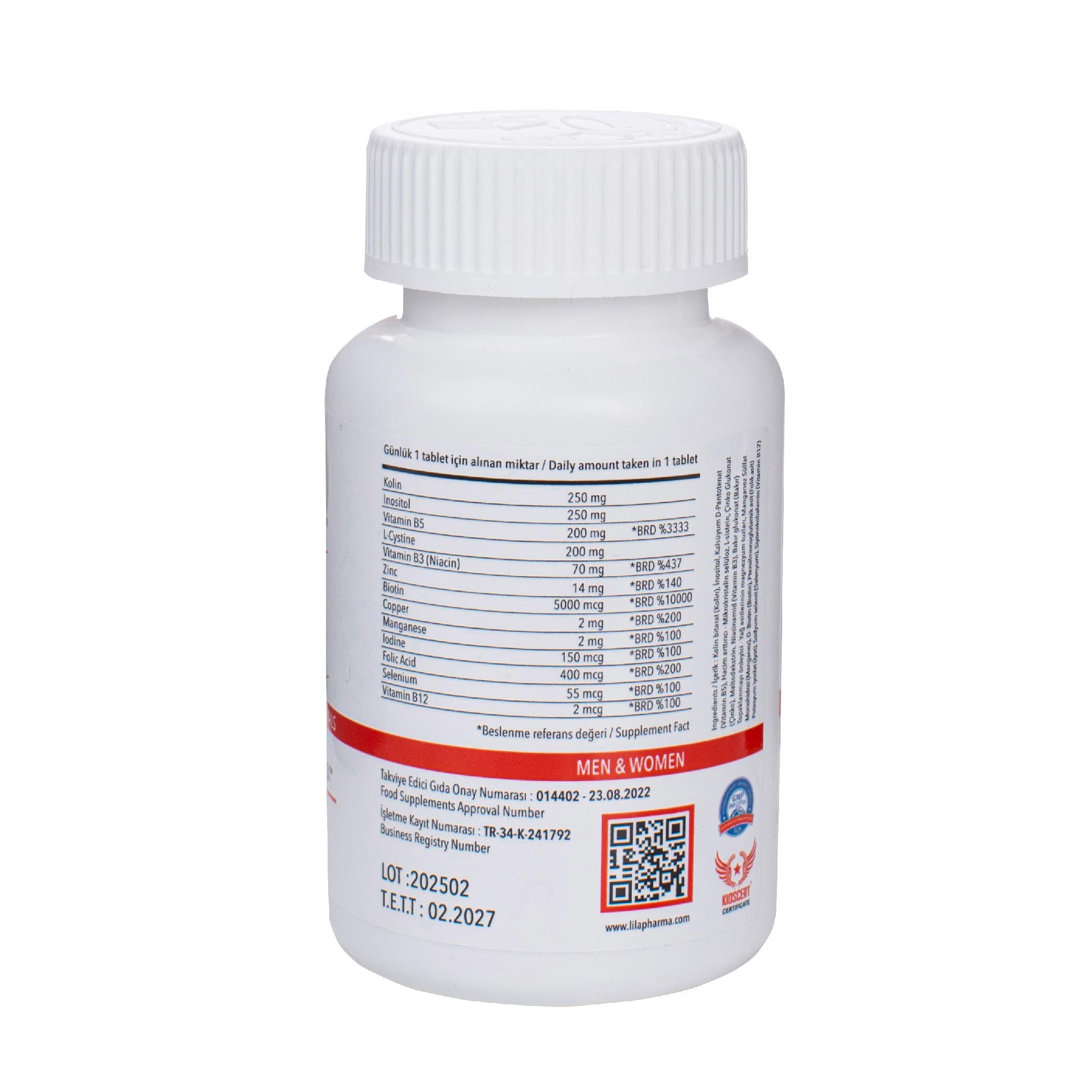 Nuevo Signature 90 Tabletlik Saç, Tırnak Ve Cilt Destekleyici Vitamin Kompleksi