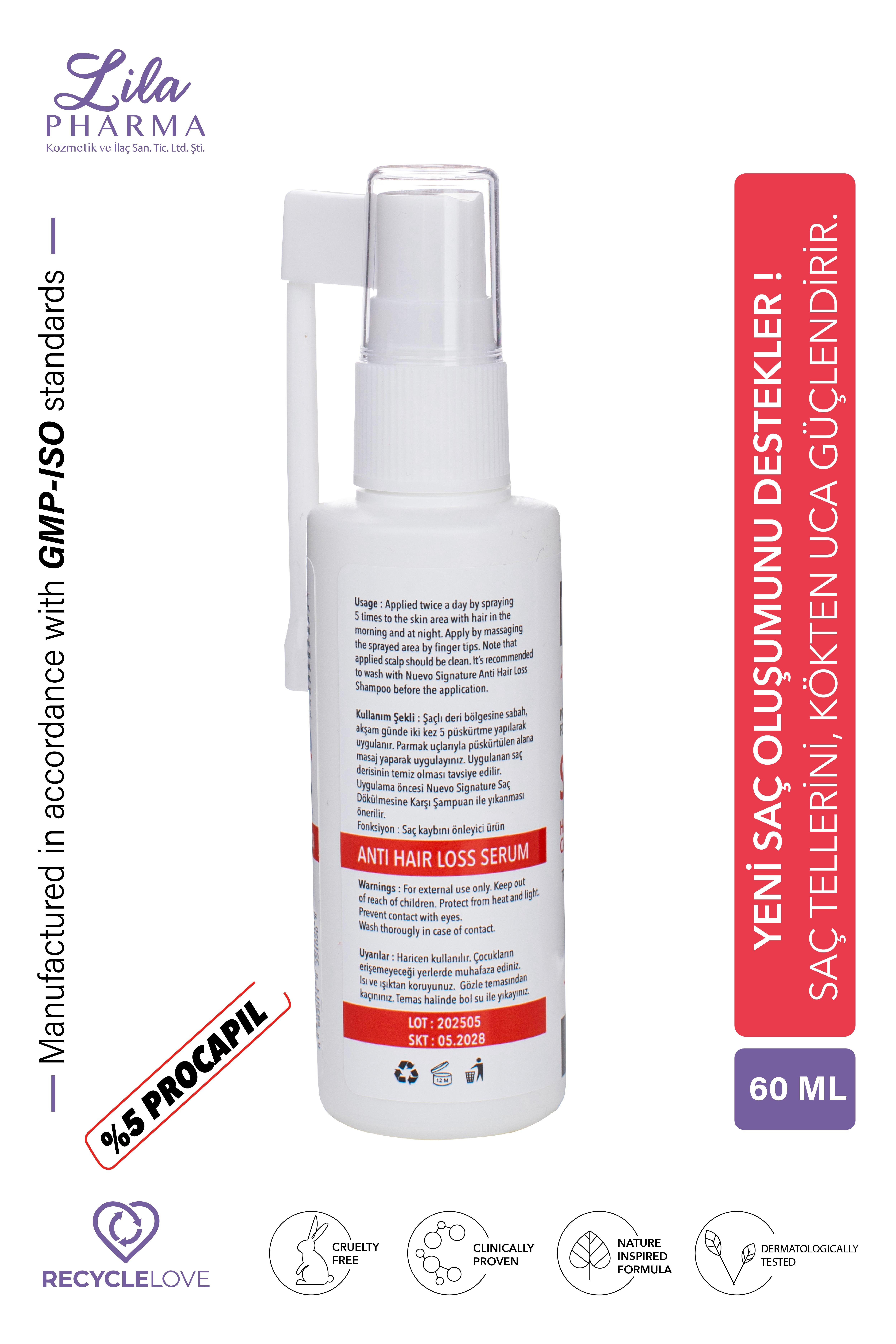 Nuevo Signature Saç Dökülmelerine Karşı Saç Ekimi Sonrası %5 Prcocapil Serum