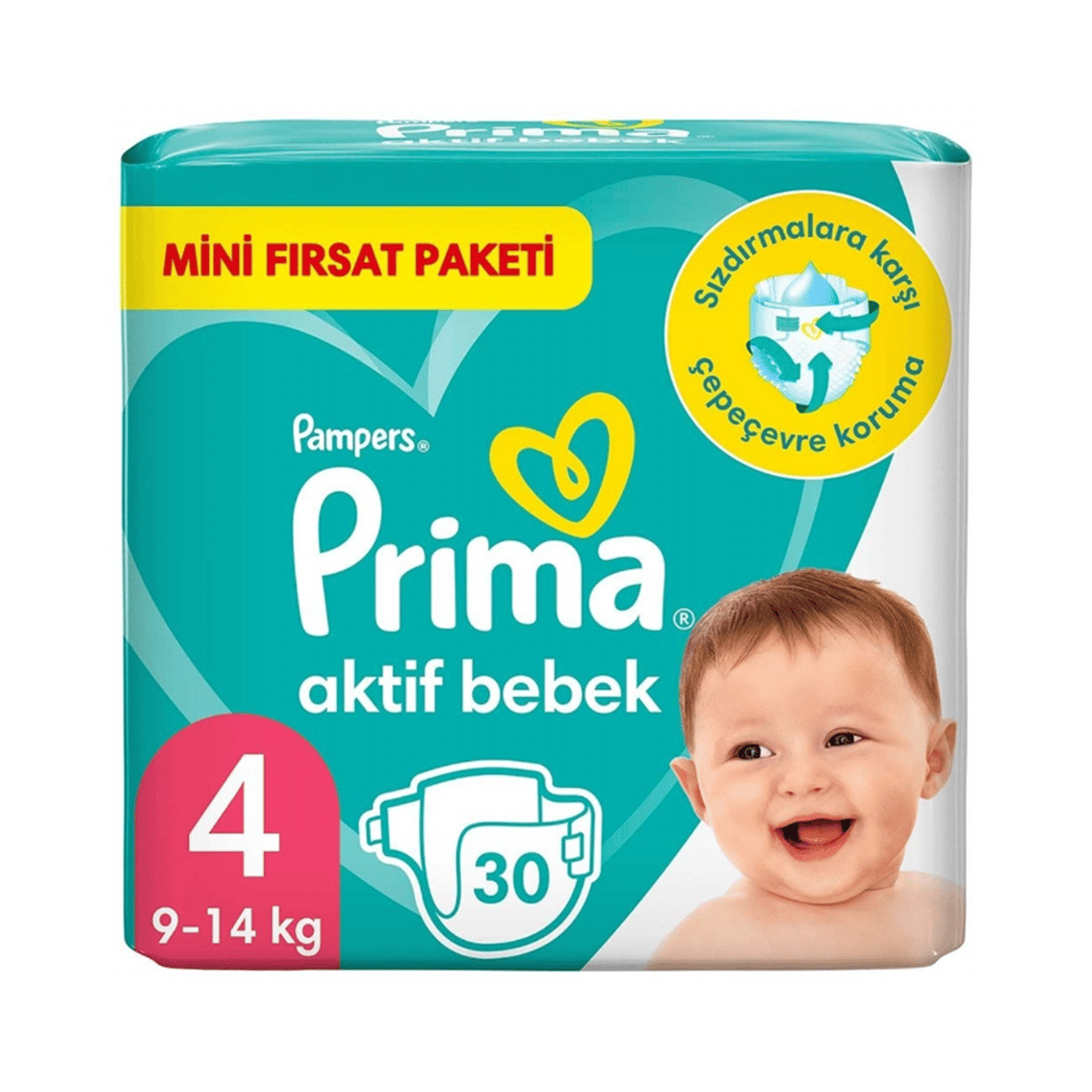 Aktif Bebek 4 Beden Bebek Bezi 30'lu Standart Paket