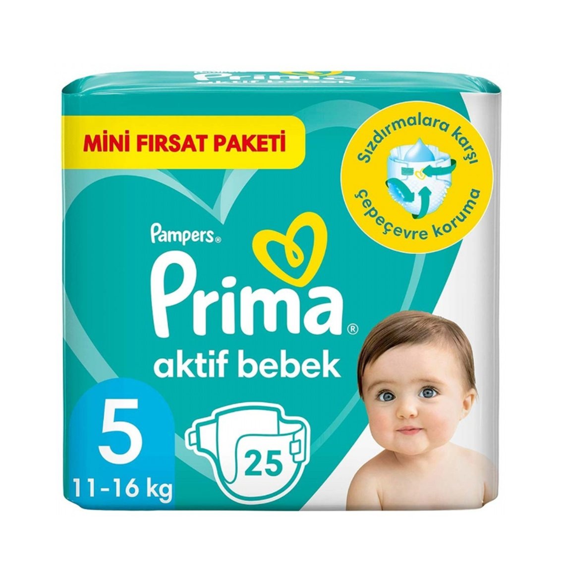 Aktif Bebek 5 Beden Bebek Bezi 25'li Standart Paket
