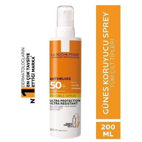 ANTHELIOS INVISBLE GÜNEŞ SPREYİ SPF 50 200 ML