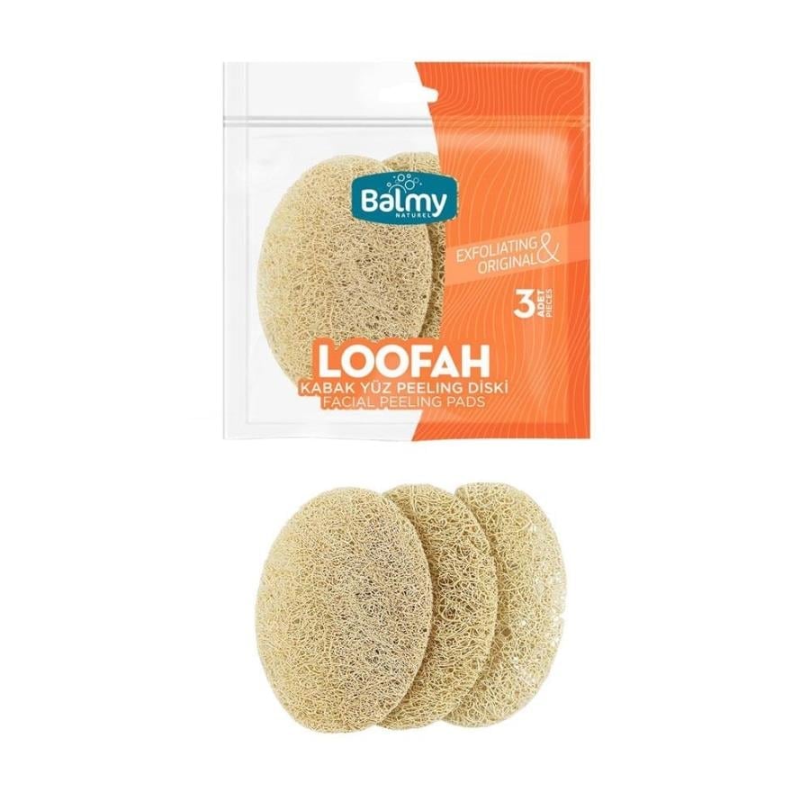 Balmy Loofah Yüz Peeling Diski 3'Lü