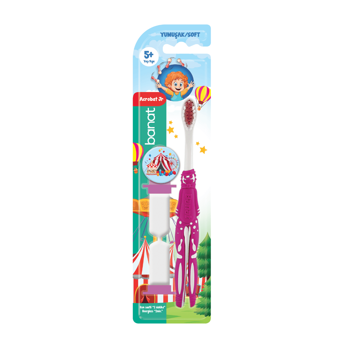 Banat Acrobat Jr Diş Fırçası (Kum Saatli)- 5+ Yaş