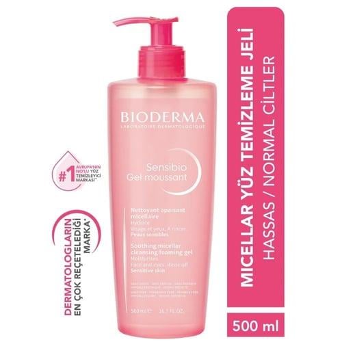 Bioderma Yüz Temizleme - Sensibio Hassas Cilt Foaming Gel - Temizleme Jeli 500ML