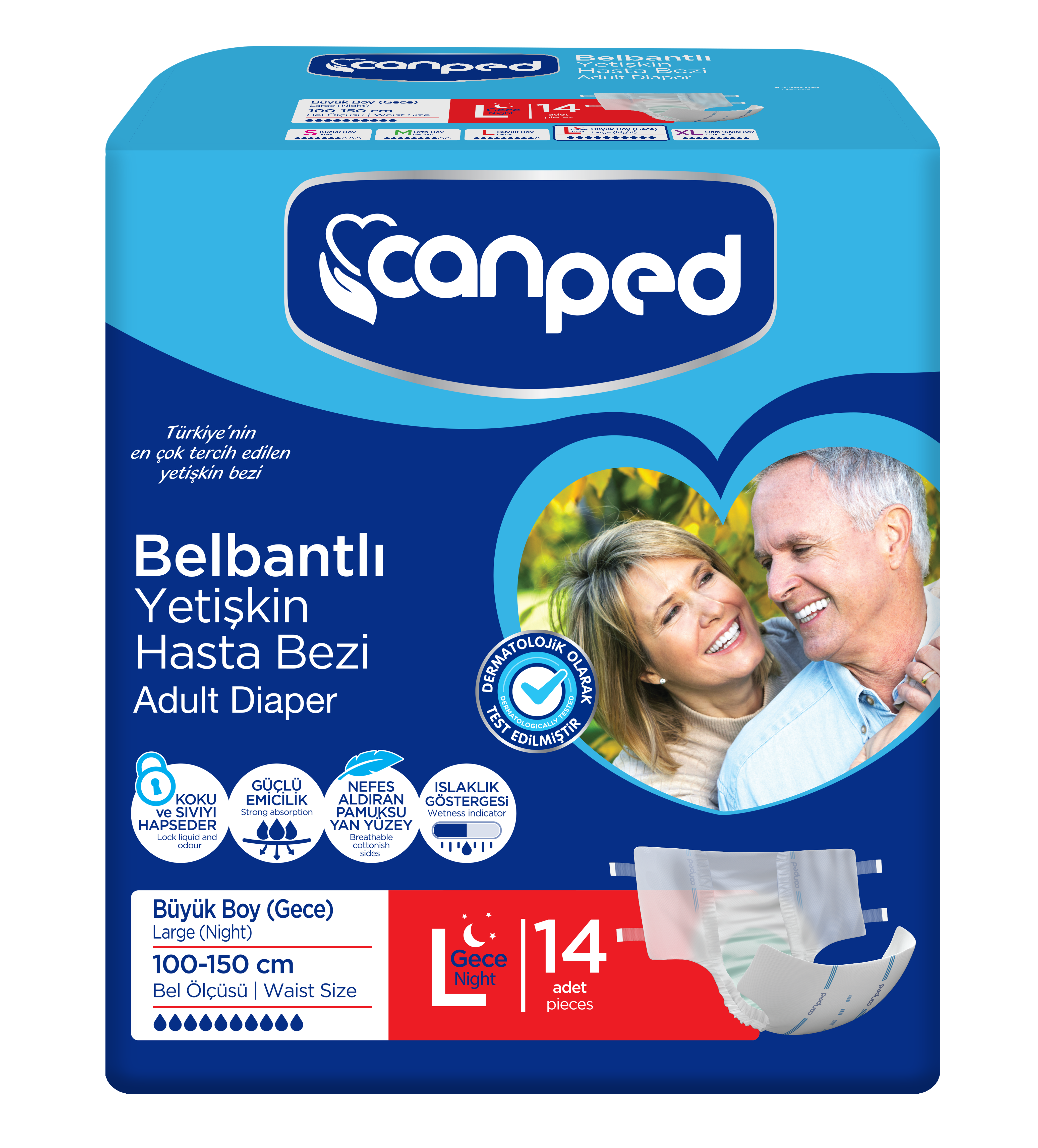 CANPED BEL BANTLI HASTA BEZİ EKONOMİK PAKET BÜYÜK 14'LÜ