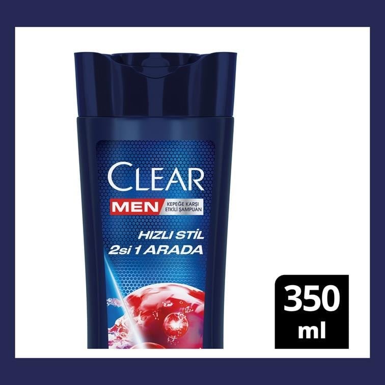 Clear Men Hızlı Stil 2 si 1 Arada Şampuan