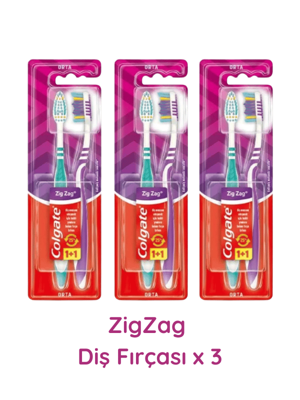 Colgate Zigzag Diş Fırçası  1+1 3 Adet