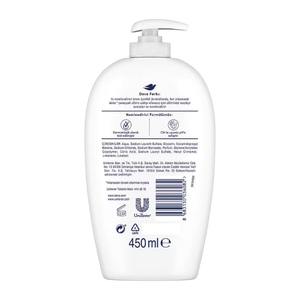 Dove Nemlendirici Sıvı Sabun 450 Ml
