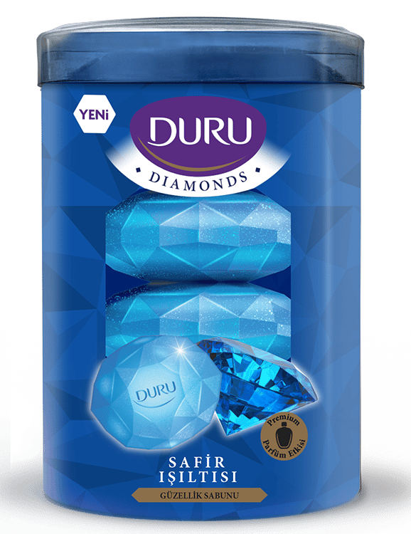 Duru Diamonds Serisi Blue Katı Sabun 4x90 Gr