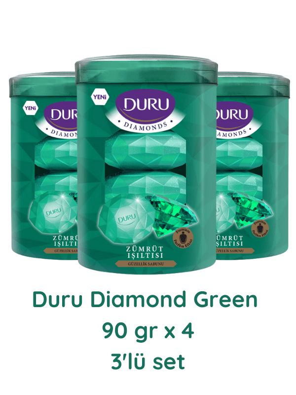 Duru Diamonds Serisi Green 4x90 Gr 3 Adet