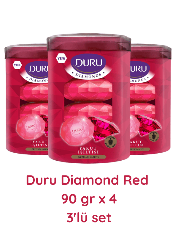 Duru Diamonds Serisi Red 4x90 Gr 3 Adet