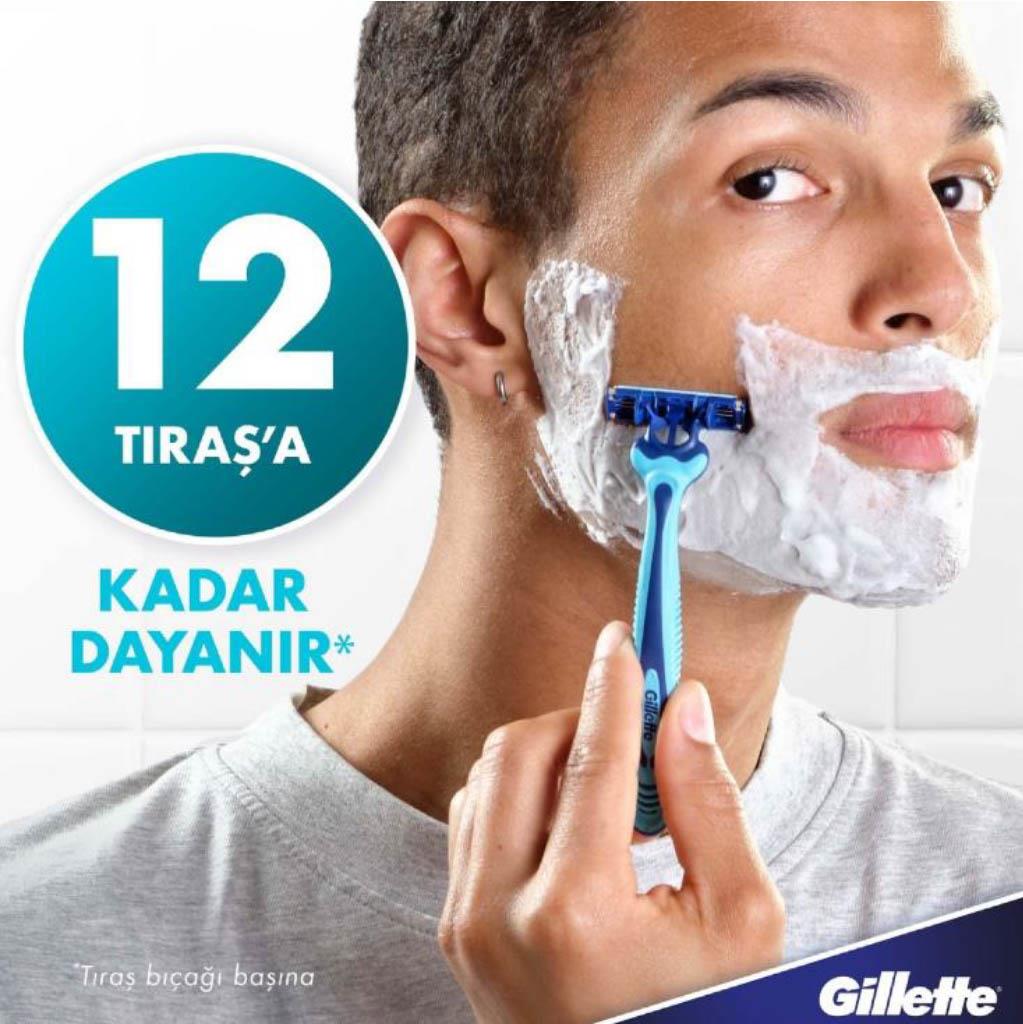 GILETTE BLUE III COOL 3'LÜ POŞET