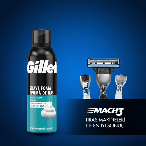 Gillette Hassas Traş Köpüğü 200 Ml
