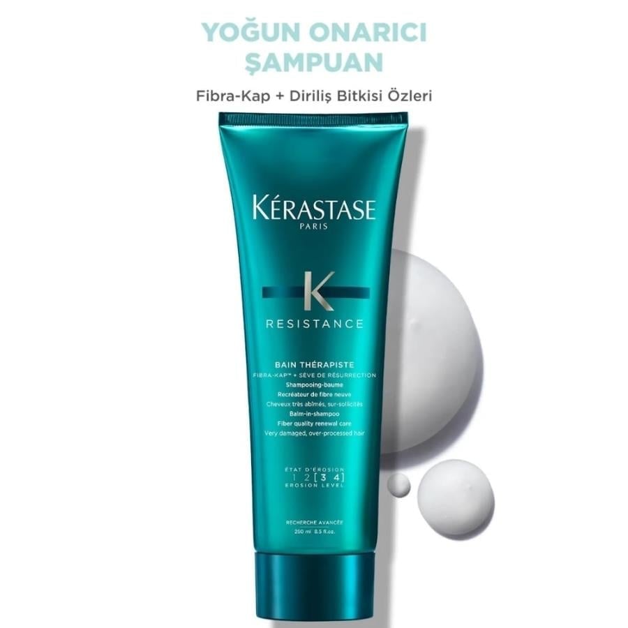 Kerastase Resistance Bain Therapiste Aşırı İşlem Görmüş Saçlar İçin Kremli Saç Şampuanı 250ml