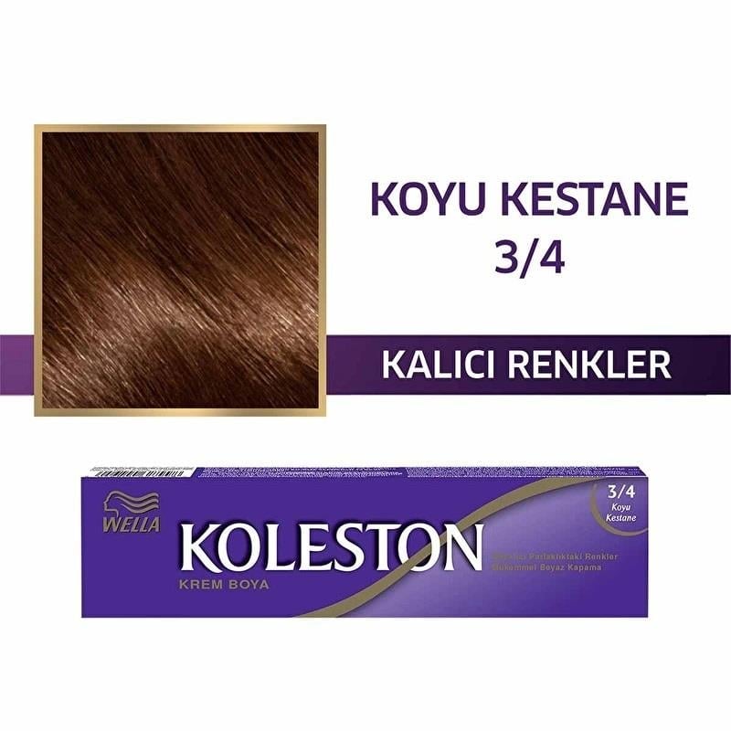 Koleston Single Saç Boyası 3-4 Koyu Kestane