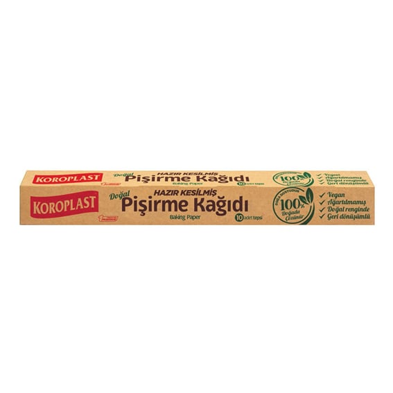 Koroplast Doğal Pişirme Kağıdı Hazır Kesilmiş