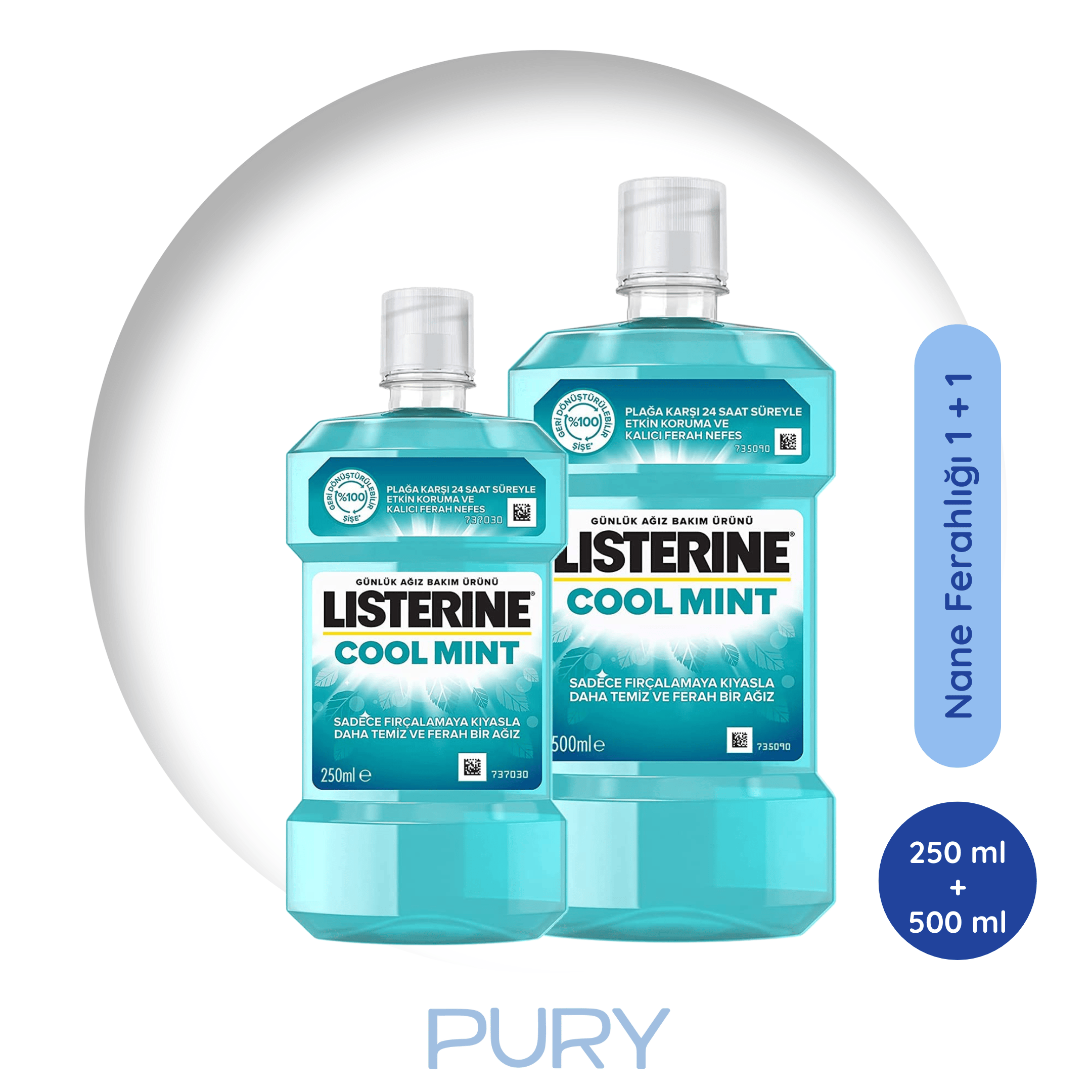 Listerine Coolmint Ağız Bakım Suyu 500+250 ml