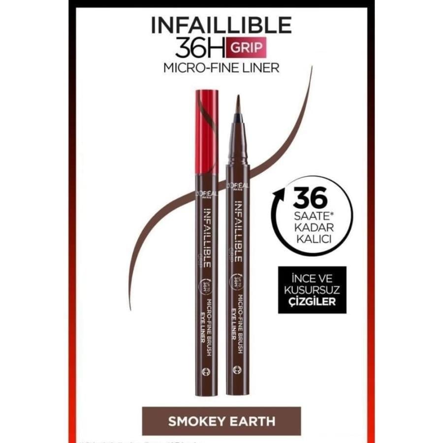 Loreal Paris Infaillible 36H Grip Micro Fine Eyeliner 02 Smokey Earth