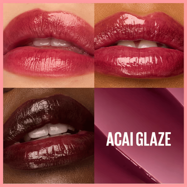 Maybelline Lifter Glaze Shea Yağı ve Hyalüronik Asit içeren Renkli Dudak Balmı - 08 Acai Glaze