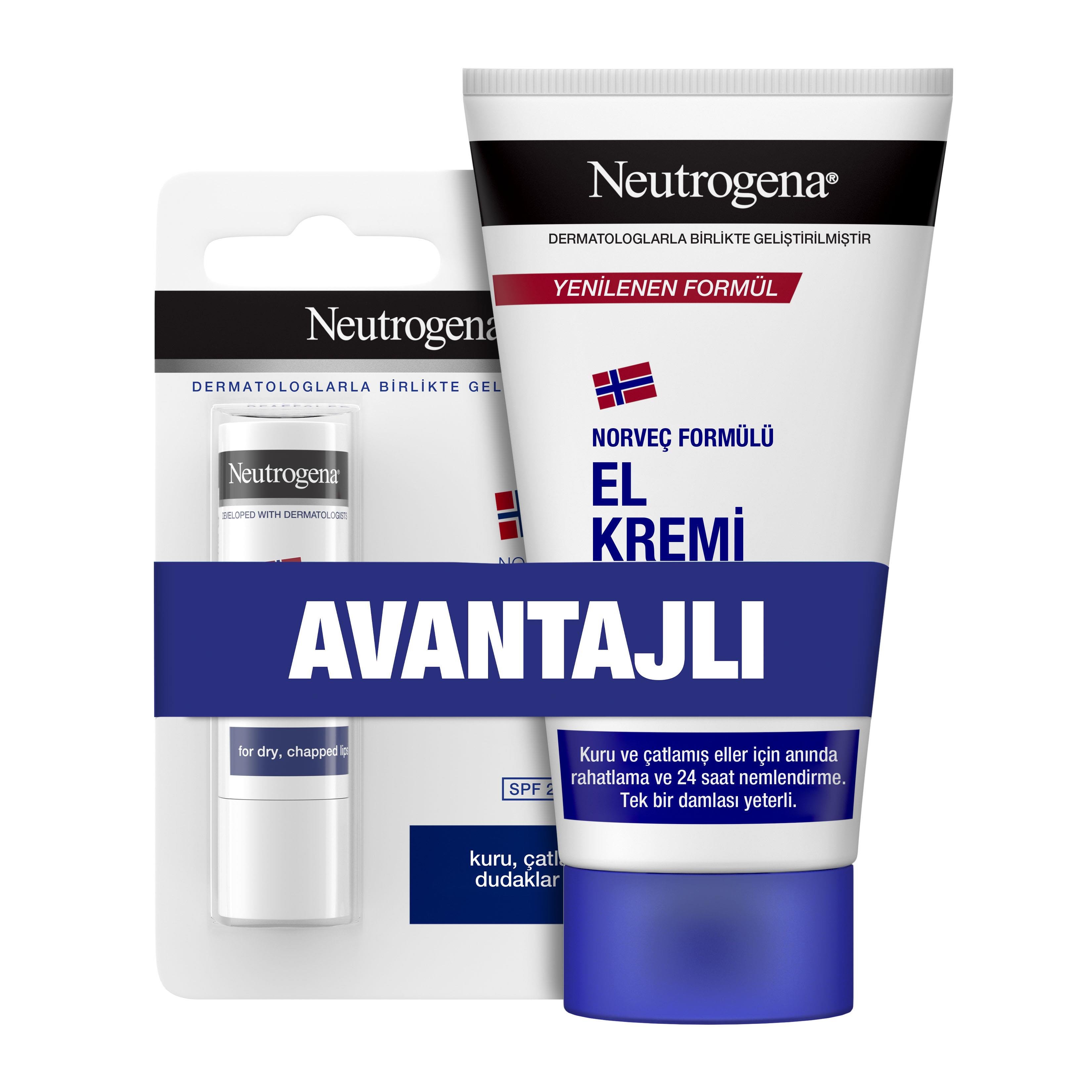NEUTROGENA NT EL KREMİ PARFÜMLÜ 75 ML+LİP HEDİYELİ