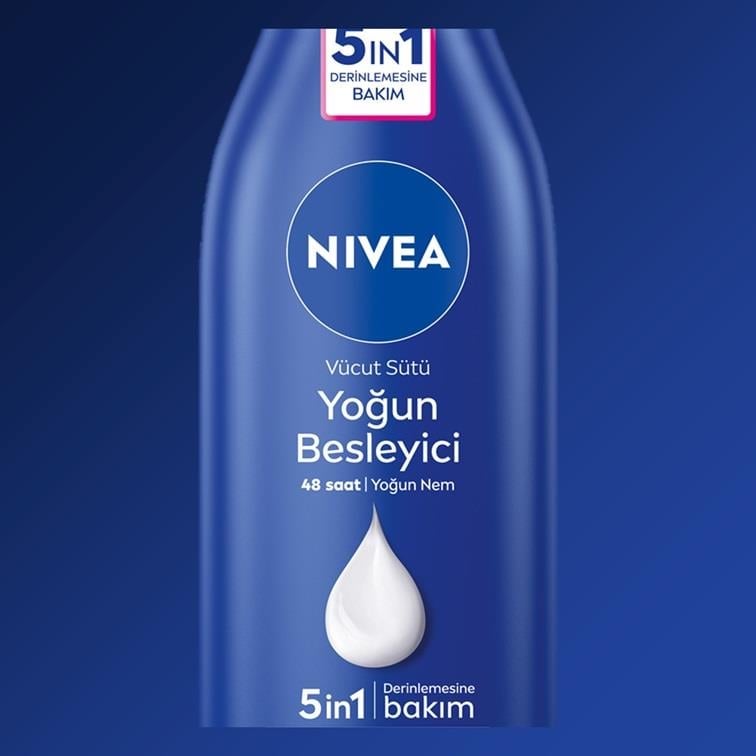NIVEA BODY - Vücut Bakım - YOĞUN BESLEYİCİ VÜCUT SÜTÜ -  Kuru Cilt Ve Çok Kuru Cilt  İçin Klinik Onaylı Besleyici Yoğun Bakım ve Nemlendirme, 400 ML - 72 Saate Kadar Etkin - Cilt Dostu Badem Yağı ve Saf Hyaluron İçeriği