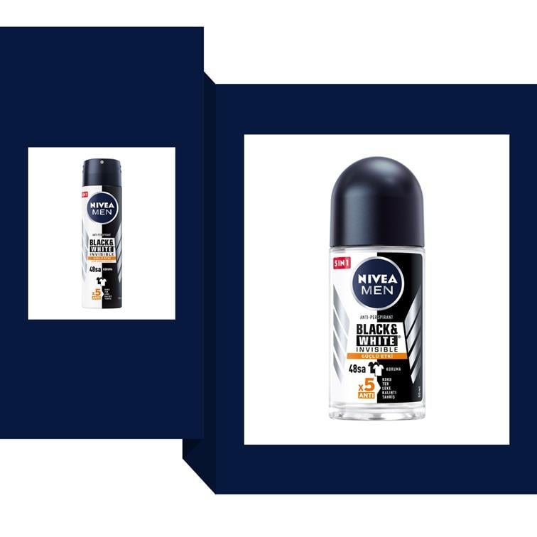 NIVEA MEN BLACK&WHITE  GUCLU ETKI ROLL ON 50 ML