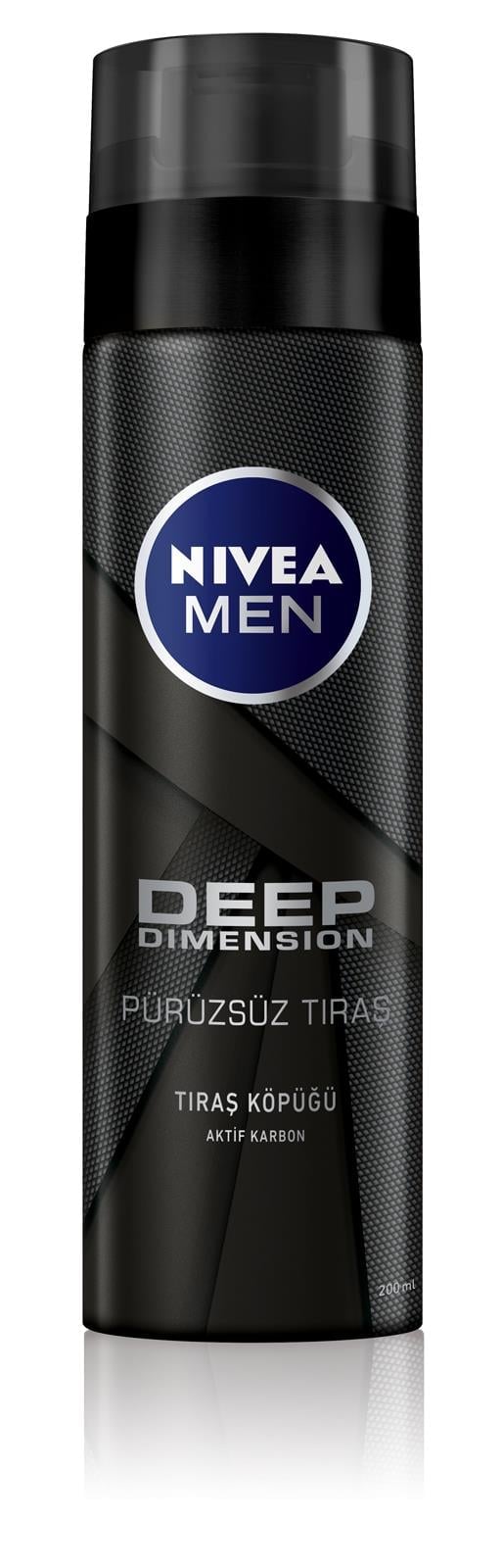 NIVEA MEN Care - Nivea Tıraş Serisi - Erkek Bakım  - Deep Dimension  Tıraş Köpüğü - 200 ML