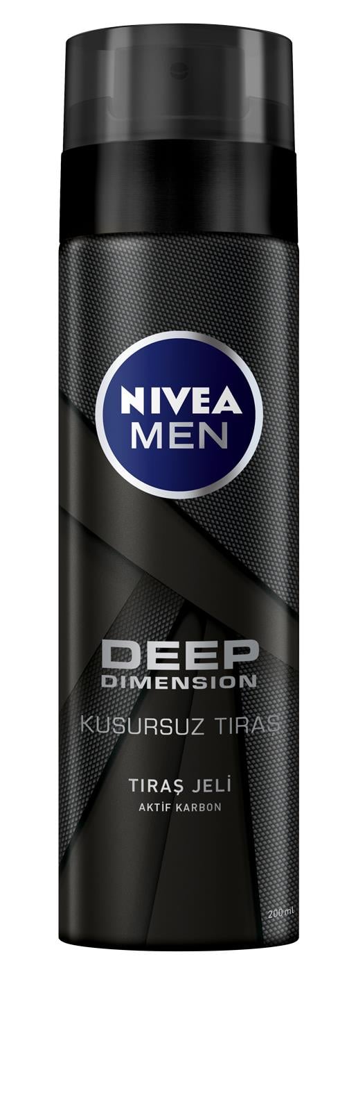 NIVEA MEN Care -Nivea Tıraş Serisi - Erkek Bakım -Deep Dimension Tıraş Jeli - 200ML