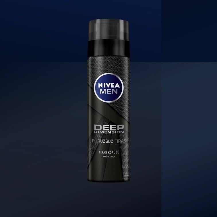 NIVEA MEN Care - Tıraş Serisi - Deep Dimension Tıraş Köpüğü - 200 ML