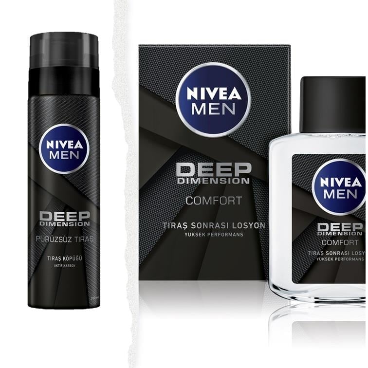 NIVEA MEN Care - Tıraş Serisi - Deep Dimension Tıraş Köpüğü - 200 ML