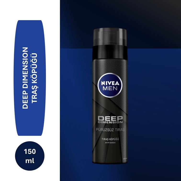 NIVEA MEN Care - Tıraş Serisi - Deep Dimension Tıraş Köpüğü - 200 ML