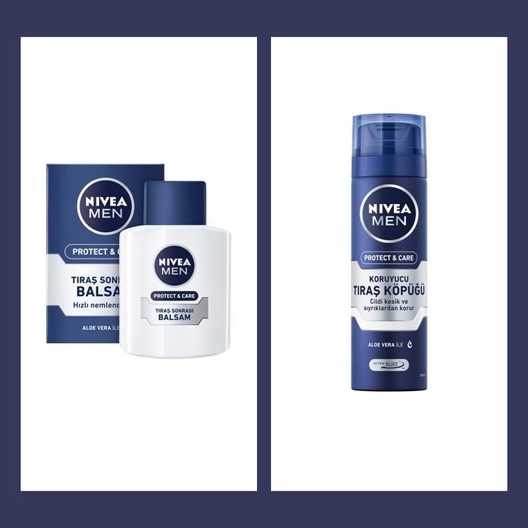 NIVEA Protect&Care Tıraş Sonrası Besleyici ve Yenileyici Balsam  - 100ML