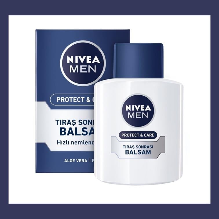 NIVEA Protect&Care Tıraş Sonrası Besleyici ve Yenileyici Balsam  - 100ML