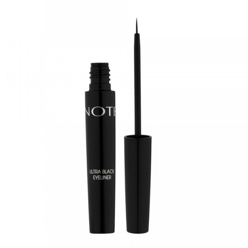 Note Kıl Fırça Uçlu Ultra Black Eyeliner