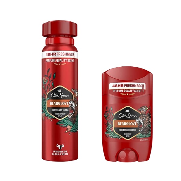 Old Spice Bearglove Sprey Deodorant+Stick