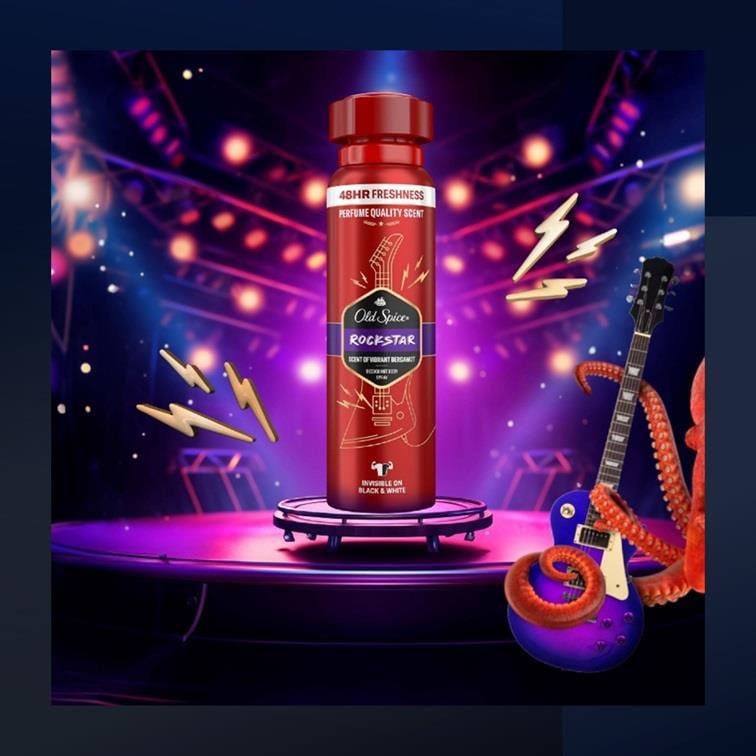 OLD SPICE DEO SPREY ROCKSTAR 150ML