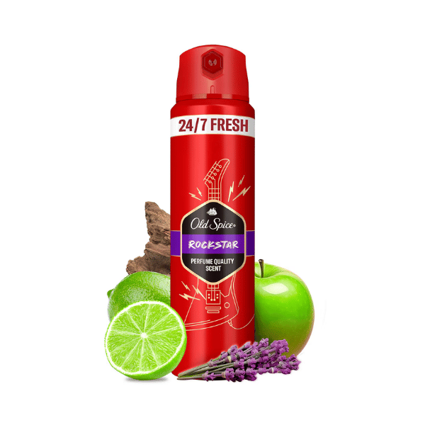 Old Spice Rockstar Erkek Deodorant Vücut Spreyi 24/7 Fresh 150 Ml