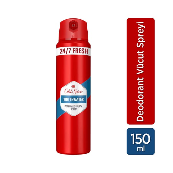 Old Spice Whitewater Erkek Deodorant Vücut Spreyi 24/7 Fresh 150 Ml